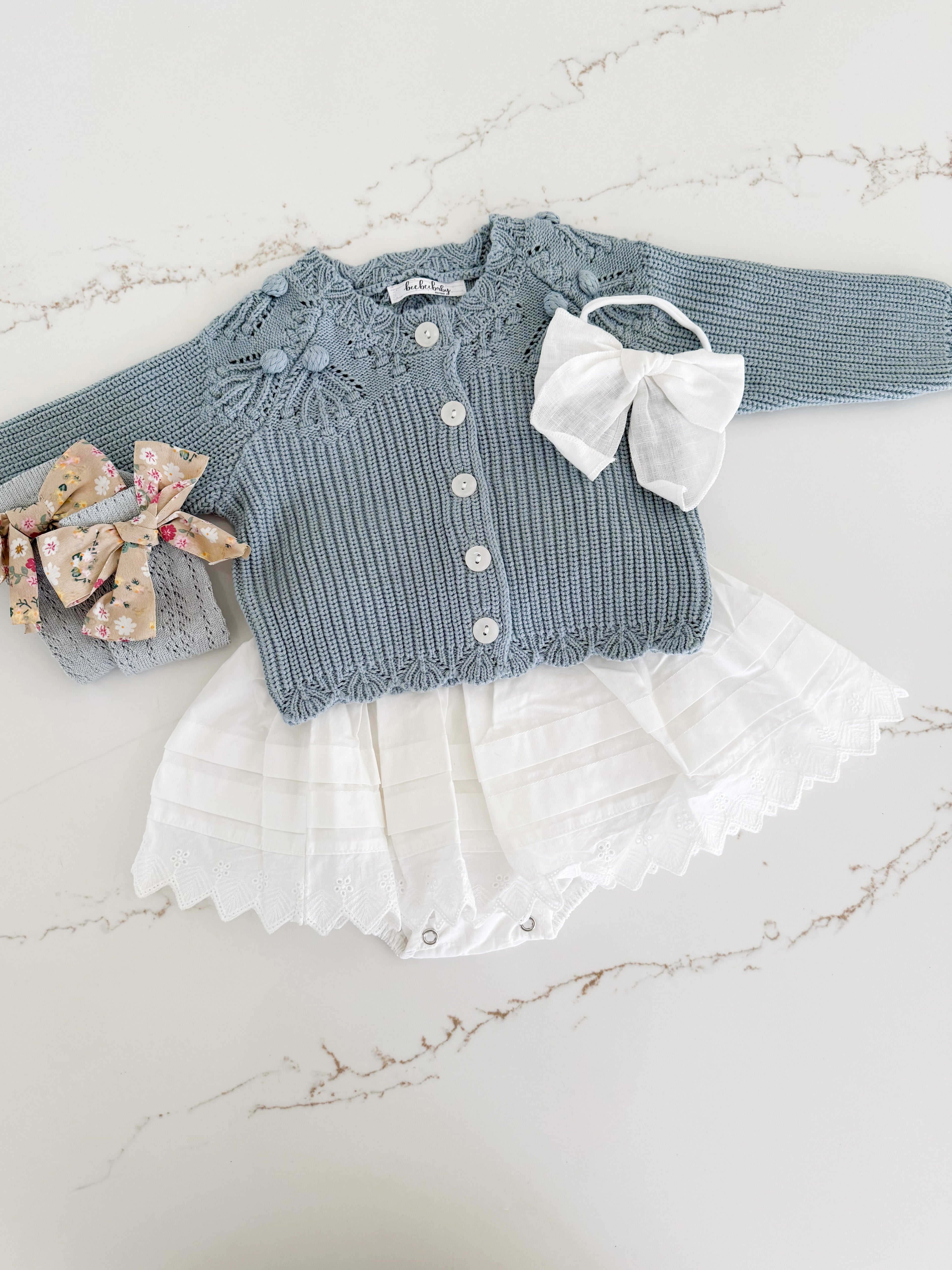 Knit Pom Pom Cardigan