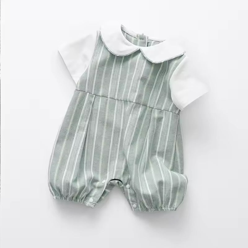 Cotton Striped Romper